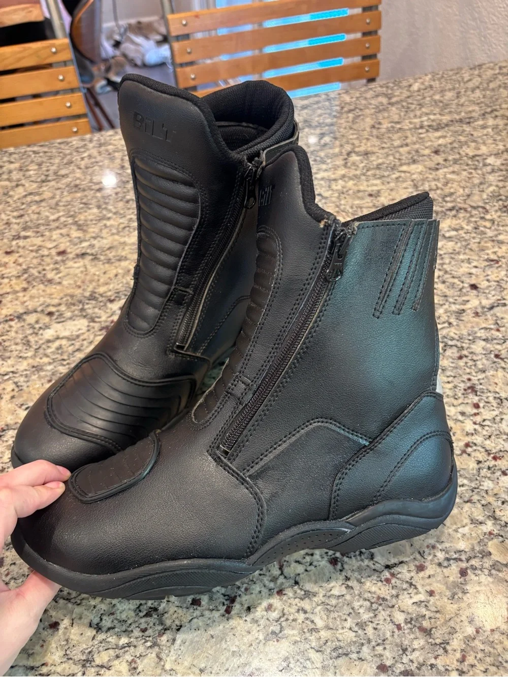 Men's BILT Black Motorcycle Boots